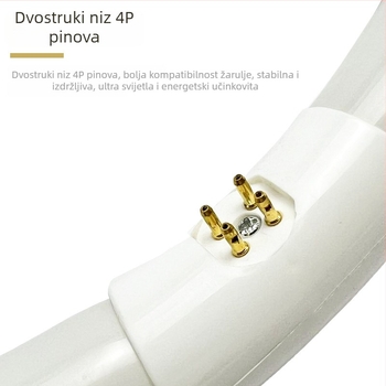 T9 kružna stropna svjetiljka, okrugli oblik, zamjenska četvero-pin fluorescencijska žarulja, bijela svjetlost, 22W/32W/40W, za kućnu i komercijalnu upotrebu