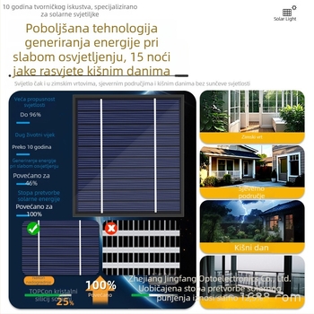 Solarne LED svjetlosne vrpce s bojama koje se mijenjaju, vanjska vodootporna rasvjeta za drveće i božićnu dekoraciju