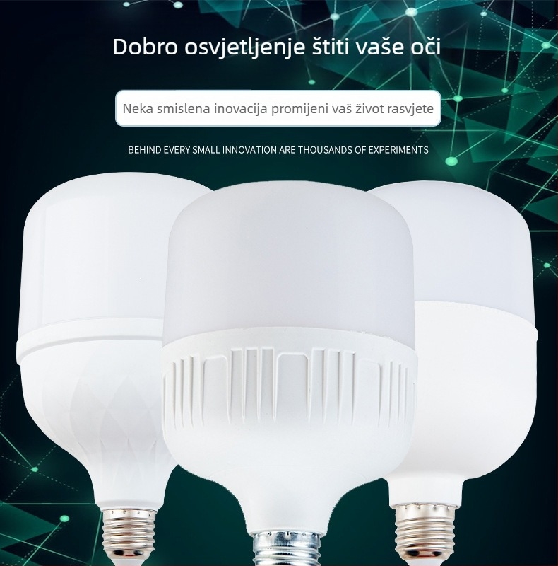 LED lampa s trostranom zaštitom, energetski učinkovita, E27 navoj, za unutarnju i vanjsku upotrebu, visoka snaga
