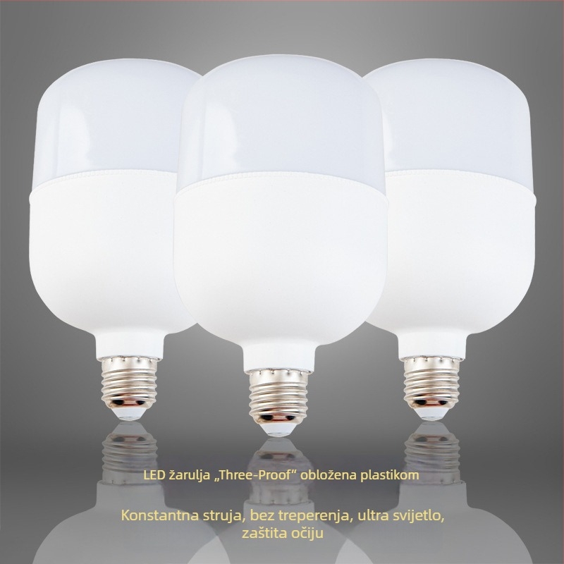 LED lampa s trostranom zaštitom, energetski učinkovita, E27 navoj, za unutarnju i vanjsku upotrebu, visoka snaga