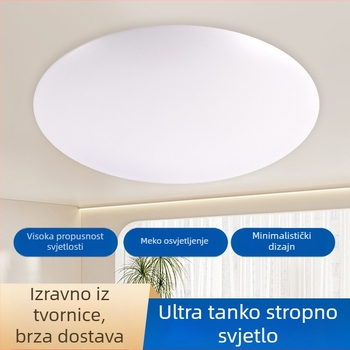Kružna LED ultra-tanka stropna svjetiljka u industrijskom stilu za dnevni boravak, hodnik, ulaz, spavaću sobu, balkon i kupaonicu
