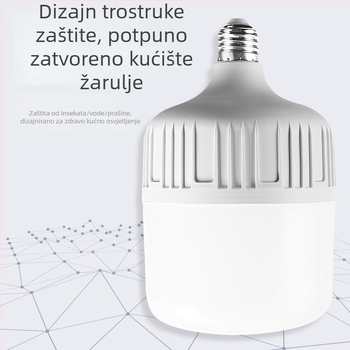 LED žarulja za kućnu upotrebu, 480 lm, 180° snop, 220V, nije dimmer, bijela i topla svjetlost, kućište PC, tijelo PP, IP20, CRI 70–80, PF 0,5, vijek trajanja 10000 h