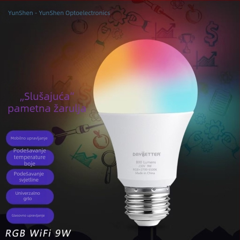 RGB pametna LED žarulja s ambijentalnom rasvjetom i glasovnim upravljanjem