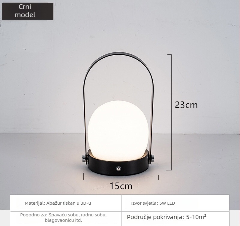 Lampa za spavaću sobu, retro američki stil, dekorativna lampa za stolni rad, noćno svjetlo, stolna lampa