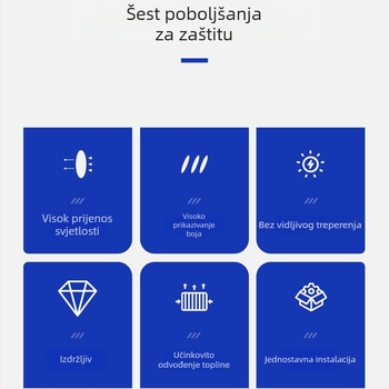Zlatna LED kuglica s ravnim vrhom, konstantni tok, jasna bijela svjetlost, energetski učinkovita, E27 priključak, 220V, 30.000 sati