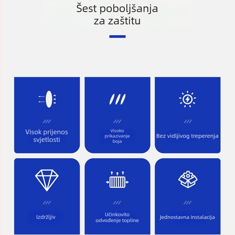 Zlatna LED kuglica s ravnim vrhom, konstantni tok, jasna bijela svjetlost, energetski učinkovita, E27 priključak, 220V, 30.000 sati