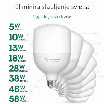 LED žarulja 28W Fengfan serija, E27 navoj, vodootporna za inženjerske i skladišne prostore