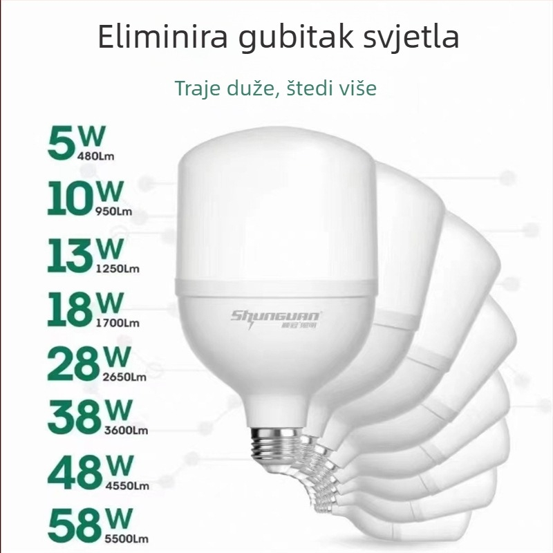 LED žarulja 28W Fengfan serija, E27 navoj, vodootporna za inženjerske i skladišne prostore