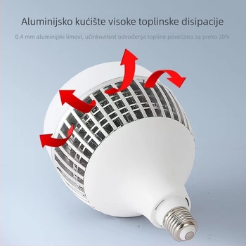 LED visoko snaga globusna žarulja za radionicu i skladište, E27 navoj, 3800 lm, 220V, aluminijsko tijelo, PC difuzor, IP20, vijek trajanja 10000 h