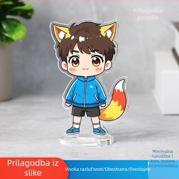 Akrilni stalak za figuru, prilagođeni anime merch, DIY privjesak za ključeve, PP klip za automobil ključeve