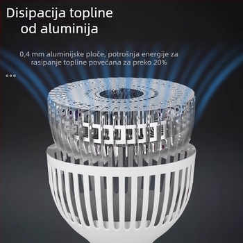 LED žarulja s E27 navojem za industrijsko osvjetljenje radionica i skladišta, 100W, aluminijski hladnjak