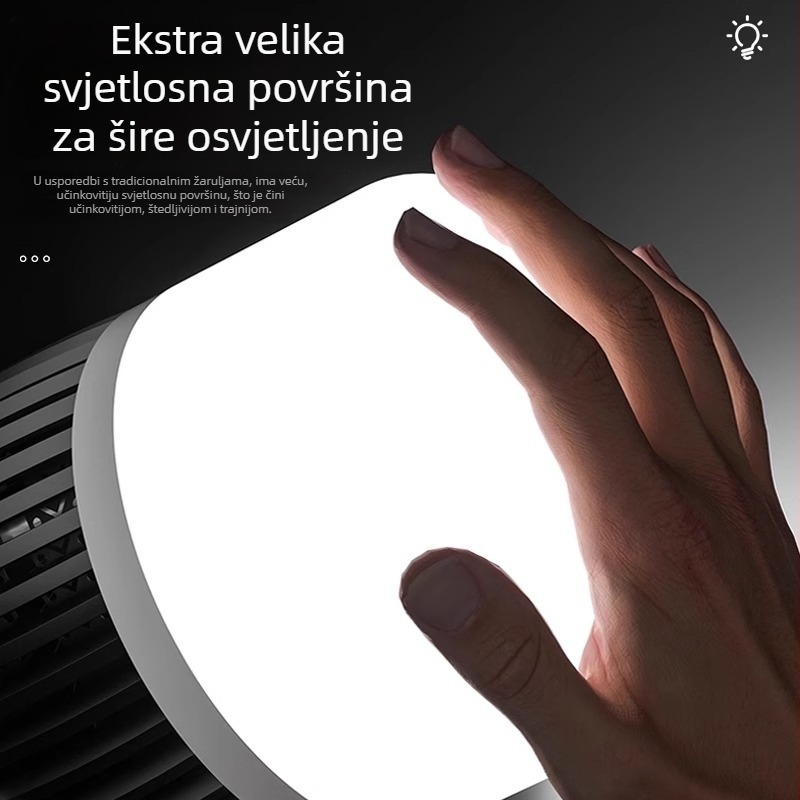 LED žarulja s E27 navojem za industrijsko osvjetljenje radionica i skladišta, 100W, aluminijski hladnjak