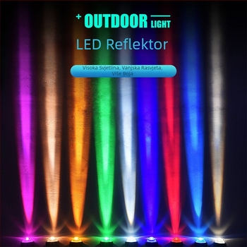 LED reflektor za fasadu hotela, daljinsko upravljanje, vanjska upotreba, IP65