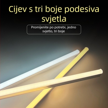 Trobojna LED cijev, integrirana T5/T8, duljina 1,2 m, spojiva, za kućnu upotrebu, visoka svjetlina