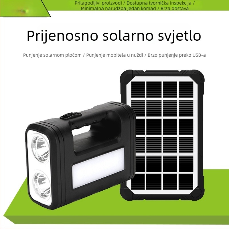 Solarni sustav rasvjete 30W, LED svjetlo s USB punjenjem za kampiranje na otvorenom