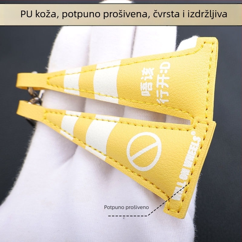 Kožni privjesak u konusnom obliku, ukras za torbu i prilagođeni privjesak za automobil od PU kože za poslovne događaje