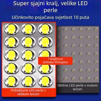 Solarna ulična lampica s radar-senzorom, vanjsko LED rasvjetno osvjetljenje s trostrukim osvjetljenjem