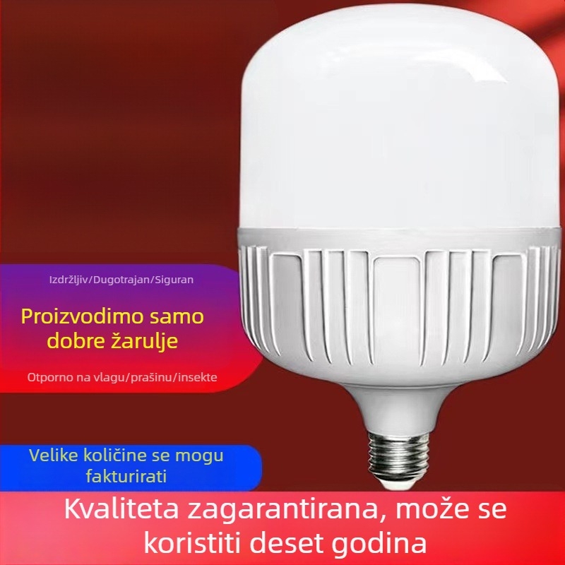 LED žarulja s energetskom štednjom i konstantnim strujama, baze E27 navoj i B22 bajonet, visoka snaga, bijela svjetlost