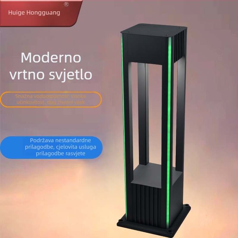 Aluminijska IP65 lampa za travnjak, vanjsko osvjetljenje dvorišta i krajolika