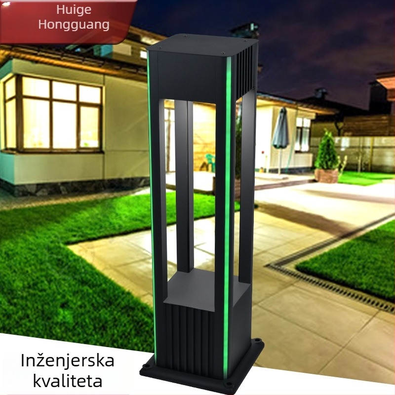 Aluminijska IP65 lampa za travnjak, vanjsko osvjetljenje dvorišta i krajolika