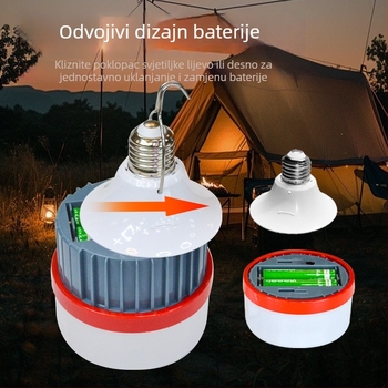 Izvlačna punjiva LED žarulja s navojem E27 — nužno osvjetljenje za dom i vanjske uvjete