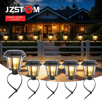 Nova solarna lampa s volframovim vlaknom za vrt i travnjak, remenska krajobrazna rasvjeta, vodootporna rasvjeta za bazen i vanjsko ulično osvjetljenje