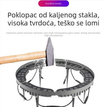 Vanjska LED svjetiljka za drvo – vodootporni zemni projektor za vrt i krajolik, višebojni prstenasti projektor