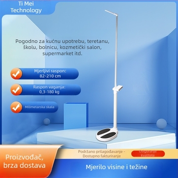 Uređaj za mjerenje visine i težine za odrasle i djecu — precizan mjerač visine i težine — elektronička vaga