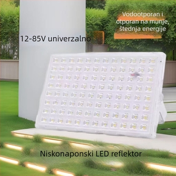 LED reflektor niskonaponski za vanjsku upotrebu IP66 aluminijsko kućište sive boje, 50W, 12V, pogodan za tunele, mine, ribarske brodove i gradilišta