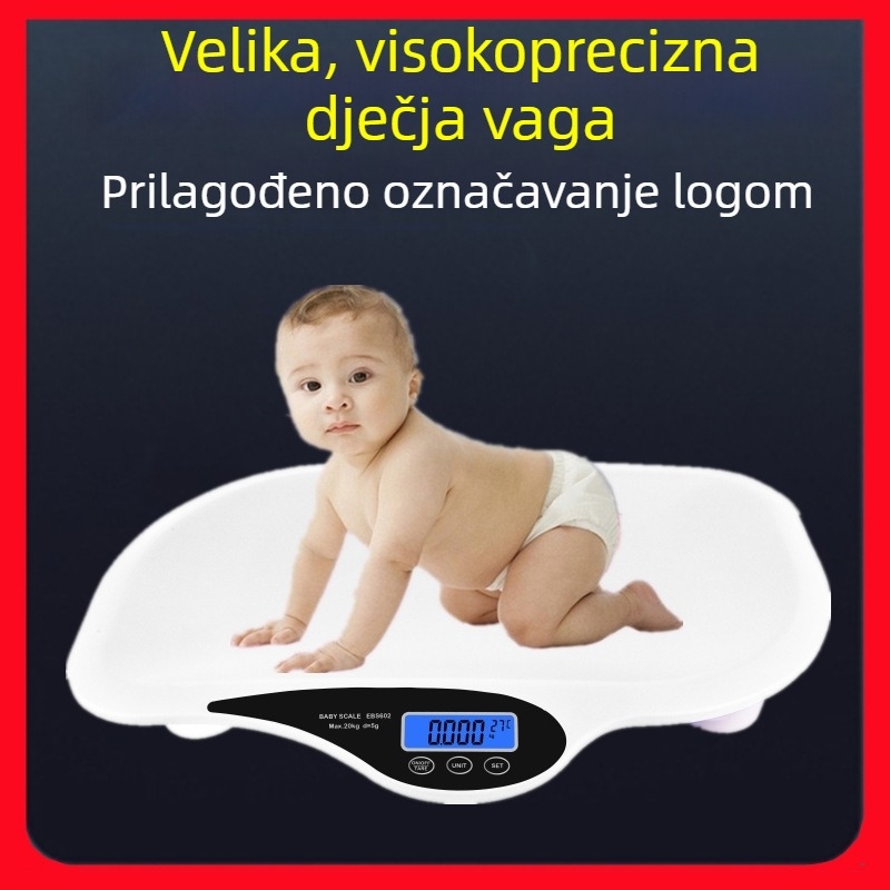 Pametna digitalna vaga za bebe, kućna upotreba – visina i težina novorođenčeta