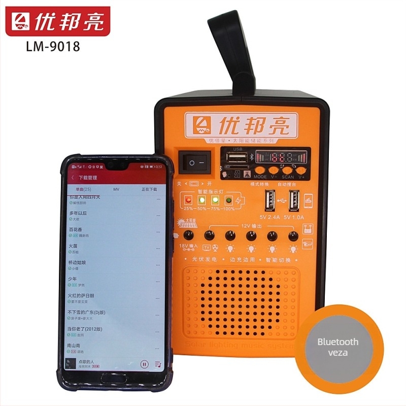 Solarna multifunkcionalna vanjska lampa s integriranim dizajnom LM-9018, YOBOLIFE