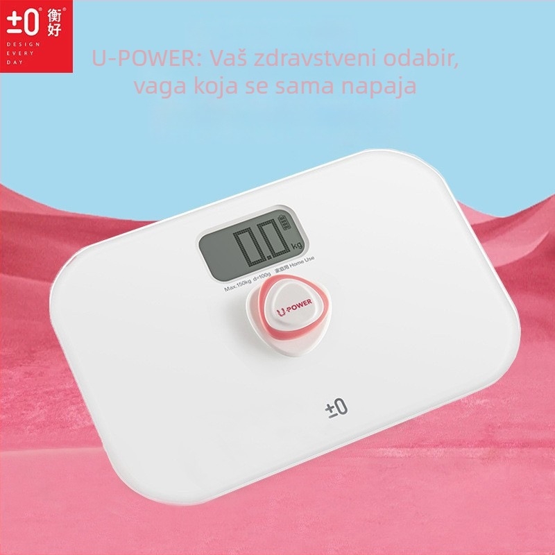 Kućna digitalna vaga za tjelesnu težinu, visoka preciznost, do 150 kg, autonomno napajanje