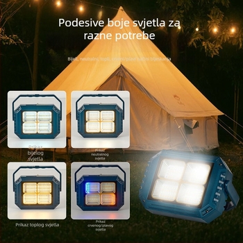 Solarna LED kamp lamp za vanjsku upotrebu, kućno nužno osvjetljenje, retro dizajn, IP66, visoka svjetlosna snaga