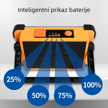 Prenosna solarna lampica za kampiranje, USB punjiva, višenamjenska vanjska vrtna lampa