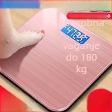 Pametna kućna vaga s prikazom temperature, kompaktna Bluetooth vaga za kućnu upotrebu s analizom tjelesne masti i vode
