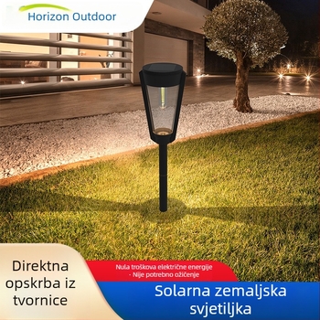 Solarna podzemna svjetiljka za vrt i travnjak, IP65 vodootporna, vanjska lampica s kontrolom osvjetljenja
