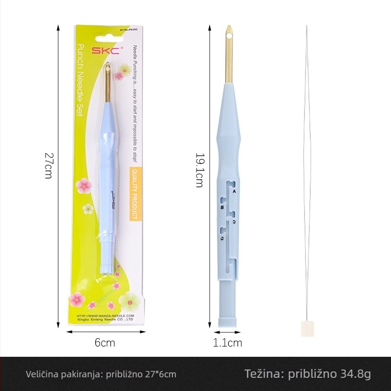 SKC set za punch needle – ručna igla za šivanje vunom, alati DIY pletenje