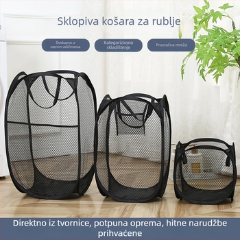 Sklopivi koš za prljavo rublje za kupaonicu i kućno skladištenje, moderan minimalistički dizajn