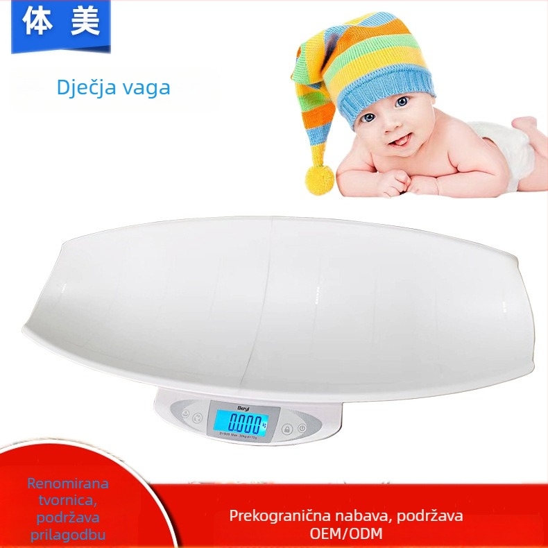 Podijeljena vaga za bebe, kapacitet 30 kg, bolnička vaga za novorođenčad