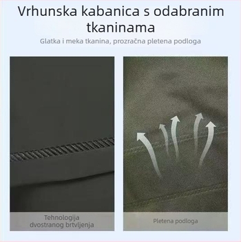 Dugački kišni kaput od pletene tkanine, unisex, za outdoor planinarenje