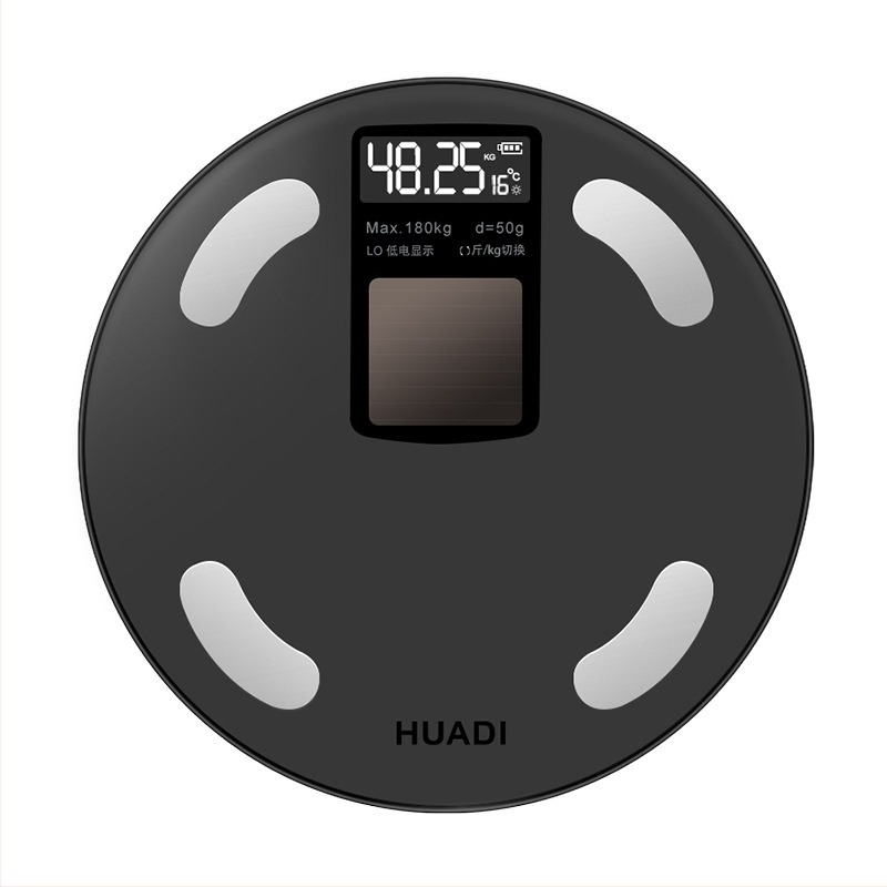 Huadi Szm005 Inteligentna vaga za tjelesnu masnoću s Bluetoothom, kućna digitalna vaga, napajanje energijom svjetla