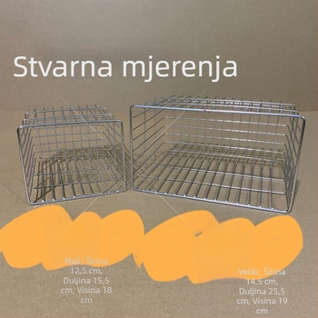 Koš od nehrđajućeg čelika 304 – kupaonica, kuhinja i stolni organizator za grickalice i sitnice