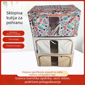 Sklopiva kutija za pohranu, 60 L kapaciteta, od 600D Oxford tkanine za odjeću