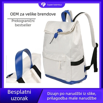 Ruksak od Dupont papira, vodootporna Kraft papir torba, studentska torba za prijenosno računalo, gradska torba za svakodnevnu upotrebu, s prilagođenim logotipom