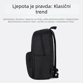 Unisex nylon ruksak za školu i slobodno vrijeme, vodootporan, kapacitet 20–35 L, pogodan za 16-inčni prijenosnik, uzorak s slovima