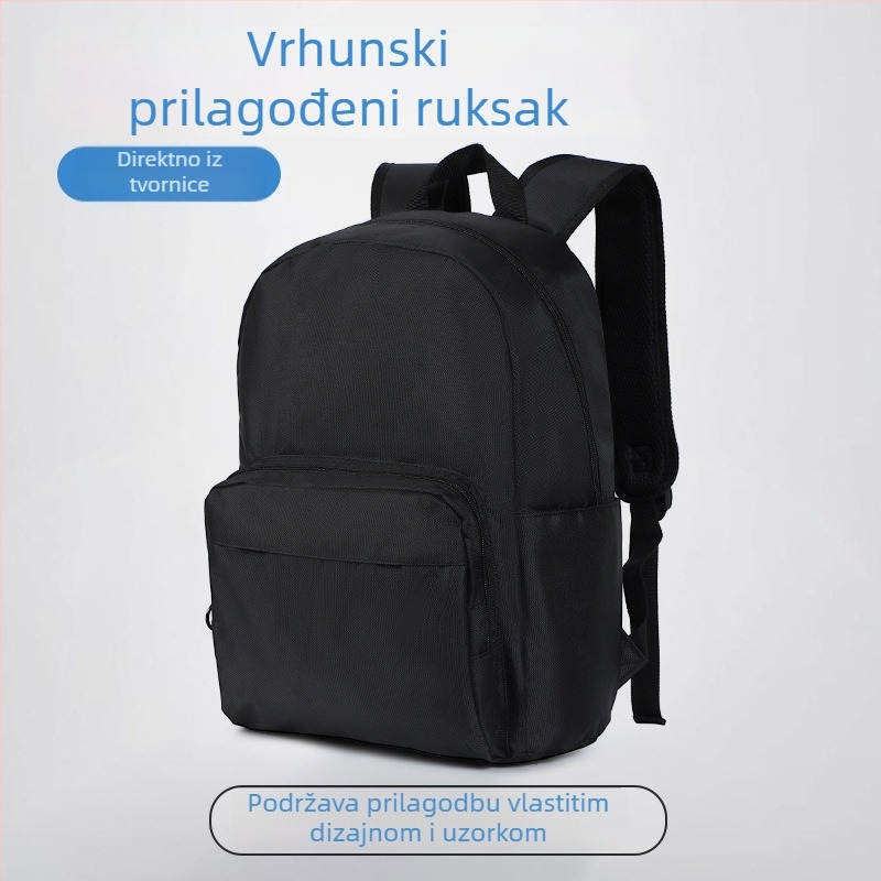 Unisex nylon ruksak za školu i slobodno vrijeme, vodootporan, kapacitet 20–35 L, pogodan za 16-inčni prijenosnik, uzorak s slovima