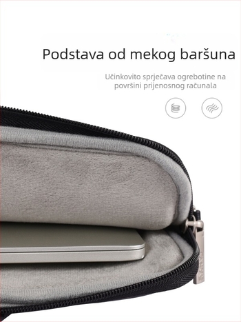 Ramenska aktovka za prijenosno računalo od 15 inča, PU materijal, vodootporna, otporna na trošenje, otporna na udarce, kompatibilna s Huawei, Microsoft, Asus, Lenovo, Dell, Xiaomi