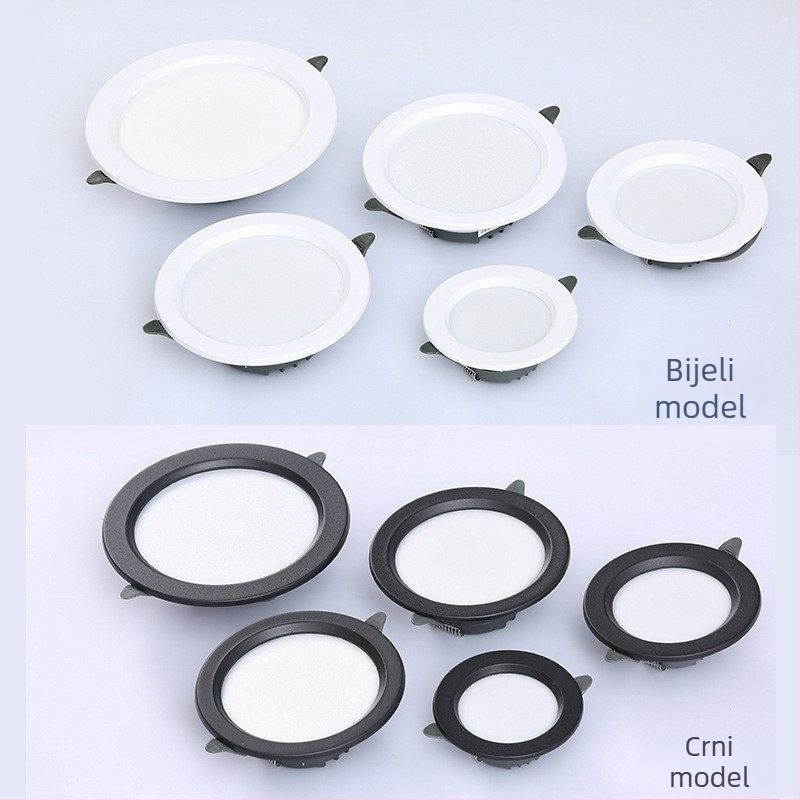 LED ugrađeno stropno svjetlo za hodnik, spot svjetlo, dimenzije 2,5/4/6 inča, 9W/12W/18W