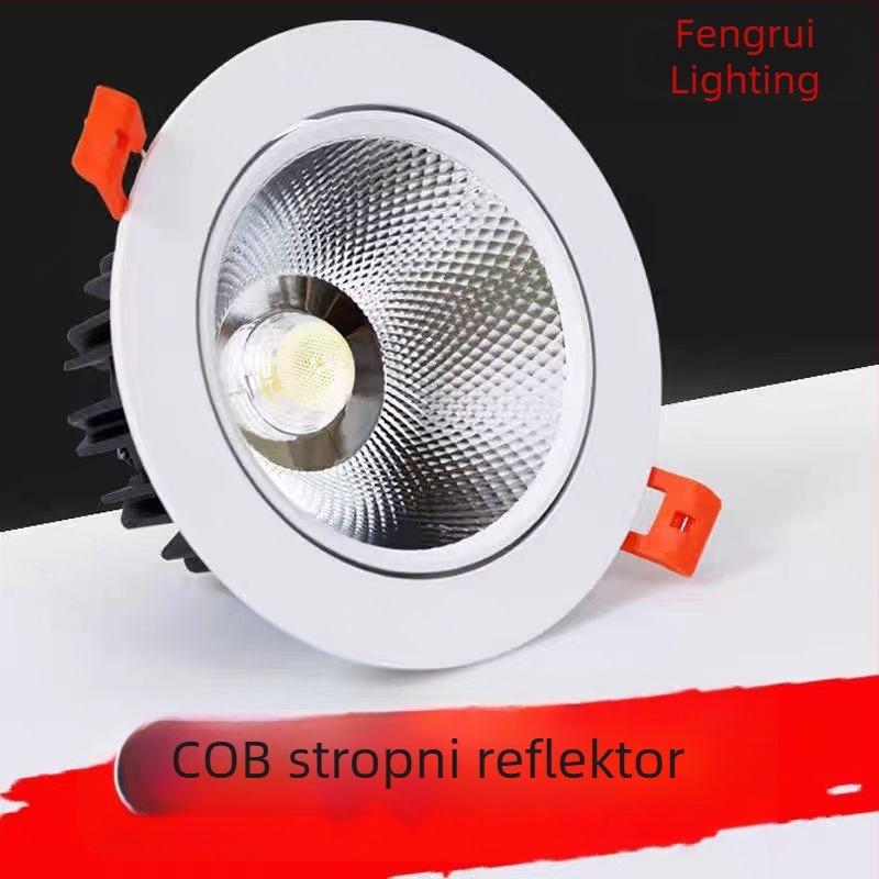 LED ugrađeni downlight s COB spotom, skriveno stropno svjetlo, Bullseye LED spot za dnevni boravak, kućnu i komercijalnu upotrebu