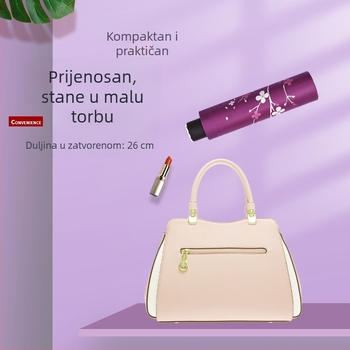 Sklopivi suncobran s 10 ojačanih rebara, UV zaštita, hameleon uzorak